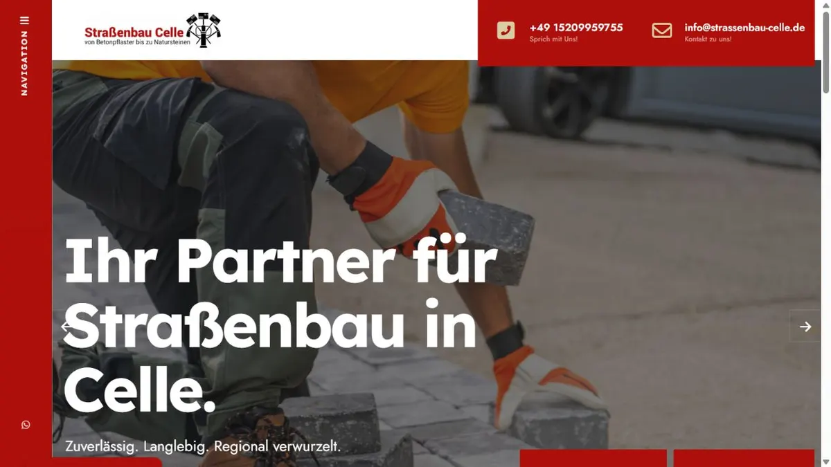 Website-Vorschau: Straßenbau Celle